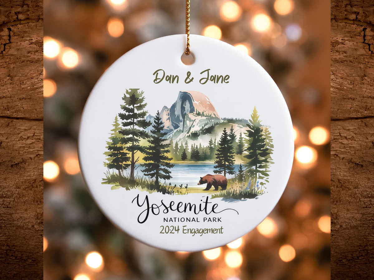 Yosemite Ceramic Ornament Personalized National Park Decor Gift for Hiker Outdoor Lover Christmas Tree Ornaments Holiday Decoration Graphic Tee – Soft Feel · Must-Have Style