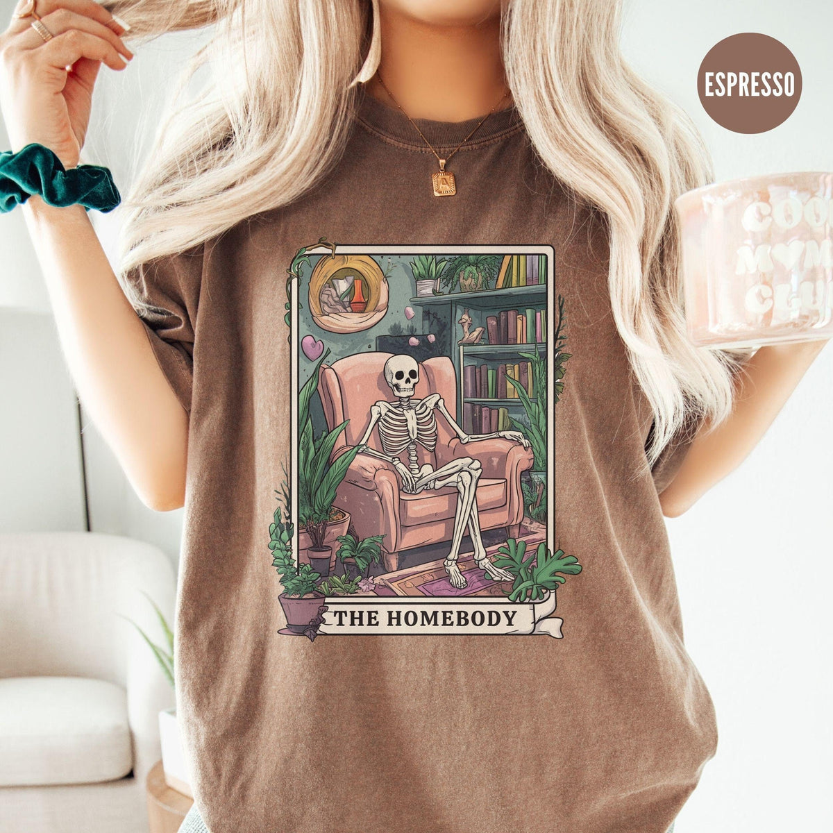 Homebody TShirt Skelton Tarot Card Shirt Introvert Gift Antisocial Merch Funny Work From Home TeeSocial Anxiety TShirt Graphic Tee – Aesthetic Look · Trending Graphic Apparel