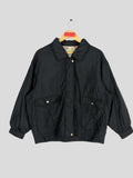 Vintage Sports Bomber Jacket Double Pocket XLarge Black Zipper Jacket Flight Jacket Nylon Light Jacket Casual Menswear Outfits Fashion XL Graphic Tee – Everyday Comfort · High-Quality Print