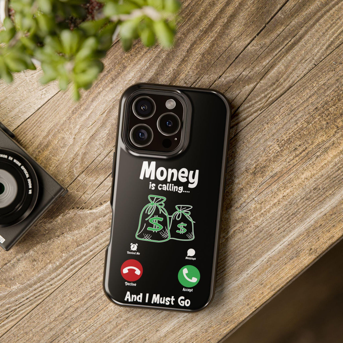 Money is Calling iPhone Case Funny phone Case Financial Phone Case Luxury Phone Case Funny Phrase iPhone 16 15 14 13 12 Graphic Tee – Aesthetic Look · Trending Graphic Apparel