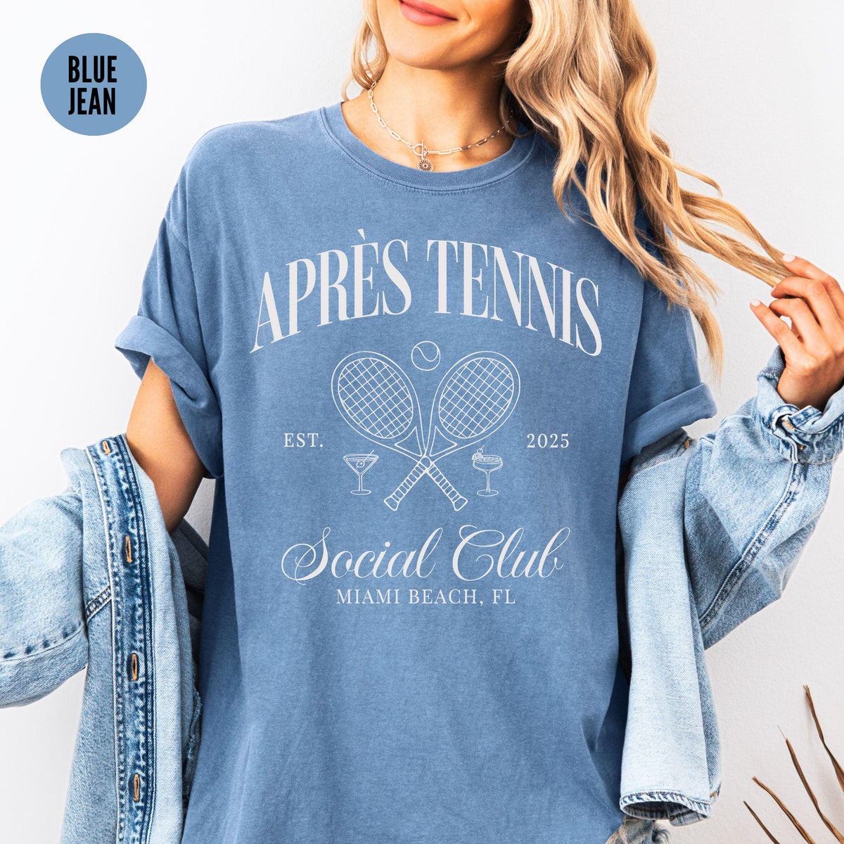 Custom Tennis TShirt Apres Tennis Social Club Shirt Personalized Tennis Coach Gift Tennis Team Old Money Aesthetic Preppy Cocktail Tee Graphic Tee – Easygoing Wear · Must-Have Style