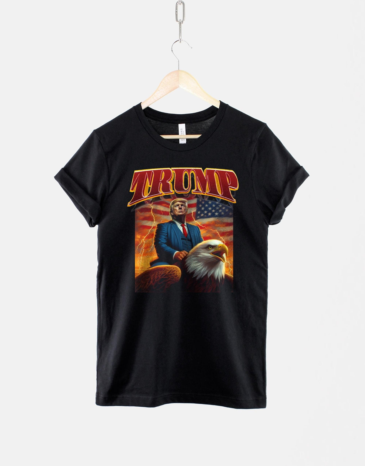 Donald Trump TShirt President Trump Flying Eagle Nostalgia Shirt USA President Trump Vintage Tee Graphic Tee – Bold Style · Perfect For Daily Wear