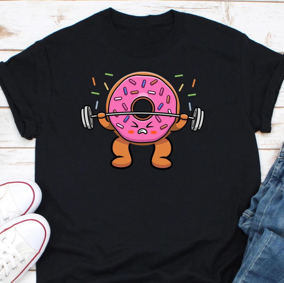 Donut Give Up Shirt Gym Shirt Fitness Clothing Workout Gift Weightlifting Shirt Weightlifting Buddy Gift Gym Day Shirt Fitness Shirt Graphic Tee – Premium Graphic · Perfect For Daily Wear