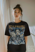 Eye of The Storm Shirt Peace Angry Tshirt Yin Yang T Shirt Japanese Crewneck Anime Graphic Tee Manga Streetwear Tattoo Inspirational Graphic Tee – Cozy Vibes · High-Quality Print