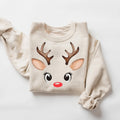 Retro Christmas Sweatshirt Reindeer Sweatshirt Cute Reindeer Sweatshirt Retro Deer Sweatshirt Christmas Party Shirt Sweatshirt – Aesthetic Look · High-Quality Print