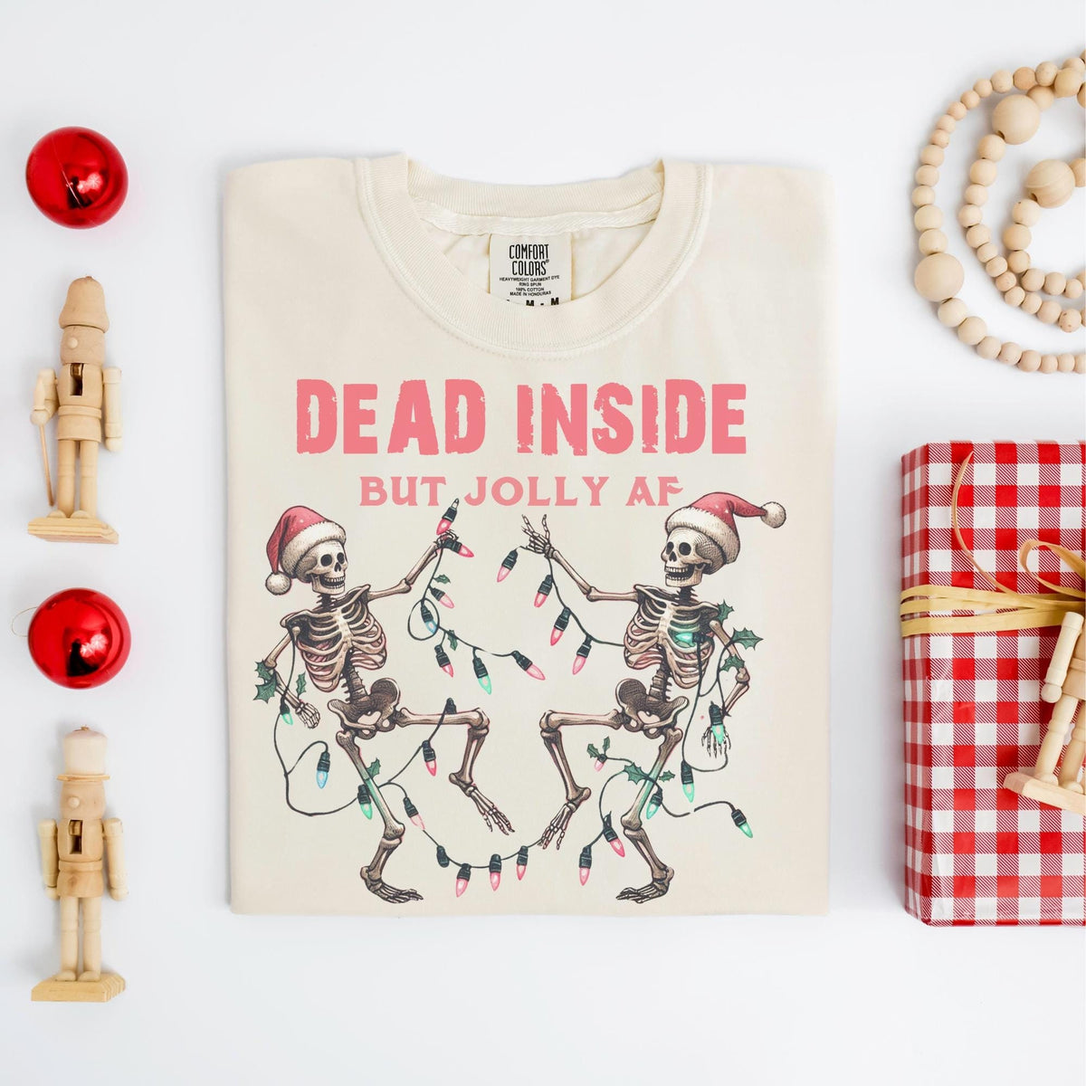 Festive AF Shirt Funny Christmas Shirt Sarcastic Christmas Shirt Skelton Christmas Shirt Sarcastic Christmas Shirt Funny Christmas Tee Graphic Tee – Easygoing Wear · High-Quality Print