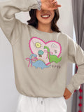 Funny Dinosaur Crewneck Your Grandma Would Love Silly 90s Aesthetic Sweatshirt with Flowers Cute Retro Vibes Scientist or Paleontologist Sweatshirt – Feel-Good Design · Perfect For Daily Wear