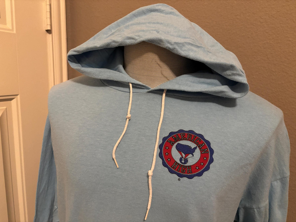 Vintage 80s American High Hoodie Longsleeve Tshirt L Hoodie – Feel-Good Design · Must-Have Style