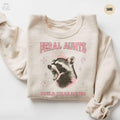 Feral Aunts Build Character SweatshirtFunny Aunt Sweater Opposum Lover Gift for New AuntPregnancy Announcement Feral Aunt Gift from Niece Sweatshirt – Bold Style · Great Gift For Fans