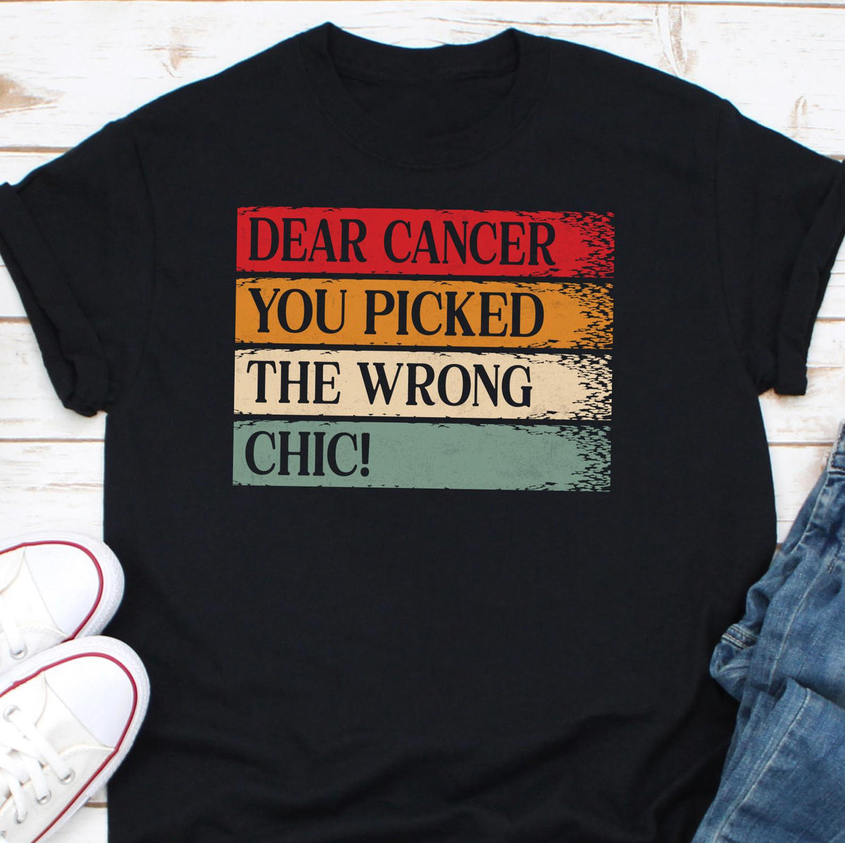 Dear Cancer You Picked The Wrong Chic Shirt Cancer Awareness Shirt Breast Cancer Support Cancer Survivor Shirt Cancer Warrior Shirt Graphic Tee – Soft Feel · Must-Have Style