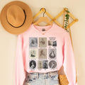 Women39s History Sweatshirt with Paintings and Photos of Famous Suffragettes Activists and Scientists Social Studies Teacher Black History Sweatshirt – Feel-Good Design · Great Gift For Fans