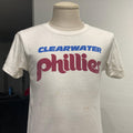 Vintage 80s Clearwater Phillies white Tshirt size S Graphic Tee – Feel-Good Design · High-Quality Print