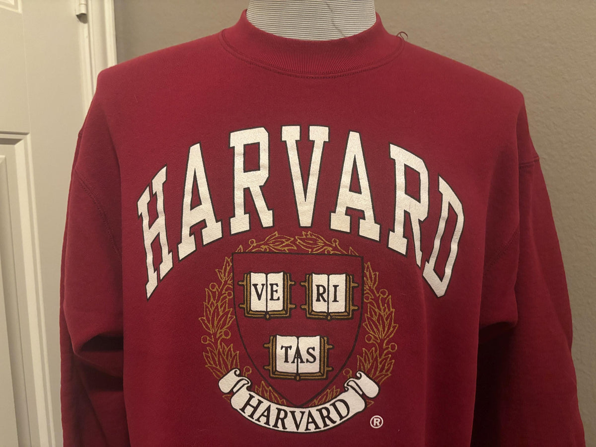 Vintage 90s Harvard University Sigil Crewneck Sweatshirt L Sweatshirt – Everyday Comfort · Great Gift For Fans