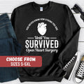Heart Surgery Sweatshirt Heart Surgery Hoodie Heart Surgery Gift Heart Attack Survivor Heart Surgery Crewneck Heart Surgery Pullover Hoodie – Premium Graphic · Trending Graphic Apparel