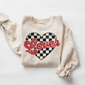 Checkered Lover Sweatshirt Womens Valentines Day Sweatshirt Retro Valentines Day Shirt Cute Valentines Shirt Valentines Shirt Sweatshirt – Fan Favorite · High-Quality Print