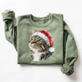 Cute Cat Christmas Sweater Vintage 90s Cat Christmas Sweater Retro Christmas Gift Funny Cat Christmas Sweatshirt Cat Lover Gift Sweatshirt – Feel-Good Design · High-Quality Print