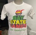 Vintage 1996 Bay State Game 15th University white Tshirt size M Graphic Tee – Bold Style · Must-Have Style