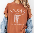 Texas Lone Star State Tshirt Longhorn Cattle Bull Gift Tee Graphic Tee – Warm & Stylish · Perfect For Daily Wear