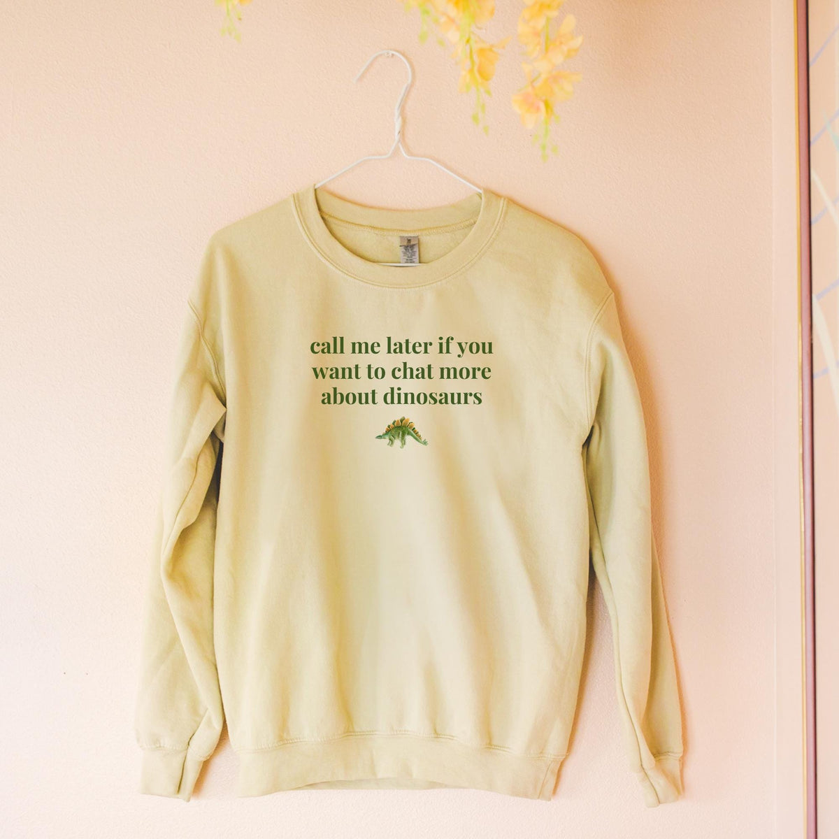 Funny Dinosaur Lover Sweatshirt for Paleontologist or Friend Who Loves Dinosaurs Science Teacher Geology Professor Cute Stegosaurus Shirt Sweatshirt – Cozy Vibes · High-Quality Print