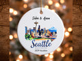 Seattle Washington Personalized Ornament Ceramic Ornament Custom Holiday Decoration Personalized Christmas Ornament City Skyline Gift for Graphic Tee – Premium Graphic · Top Pick For Any Outfit