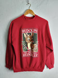 Rudolph the red nosed reindeer deer crewneck sweatshirt MediumLarge Sweatshirt – Bold Style · Top Pick For Any Outfit