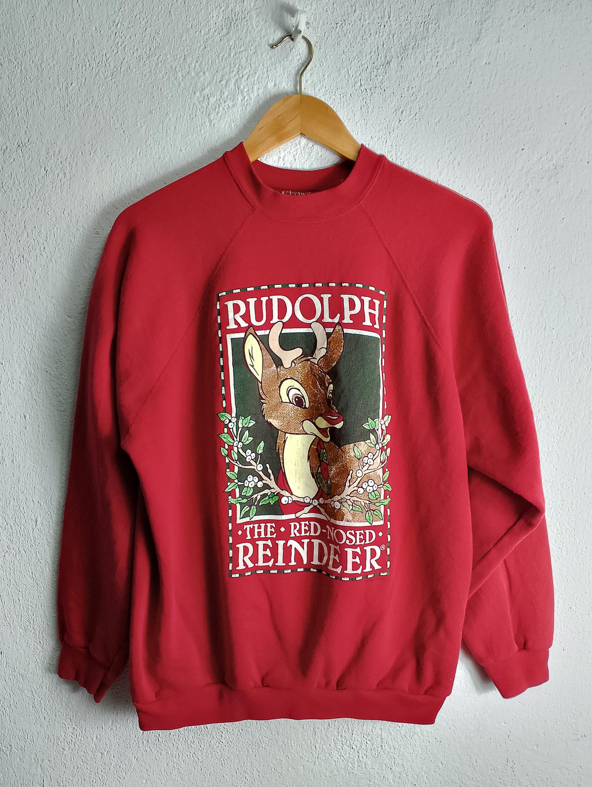 Rudolph the red nosed reindeer deer crewneck sweatshirt MediumLarge Sweatshirt – Bold Style · Top Pick For Any Outfit