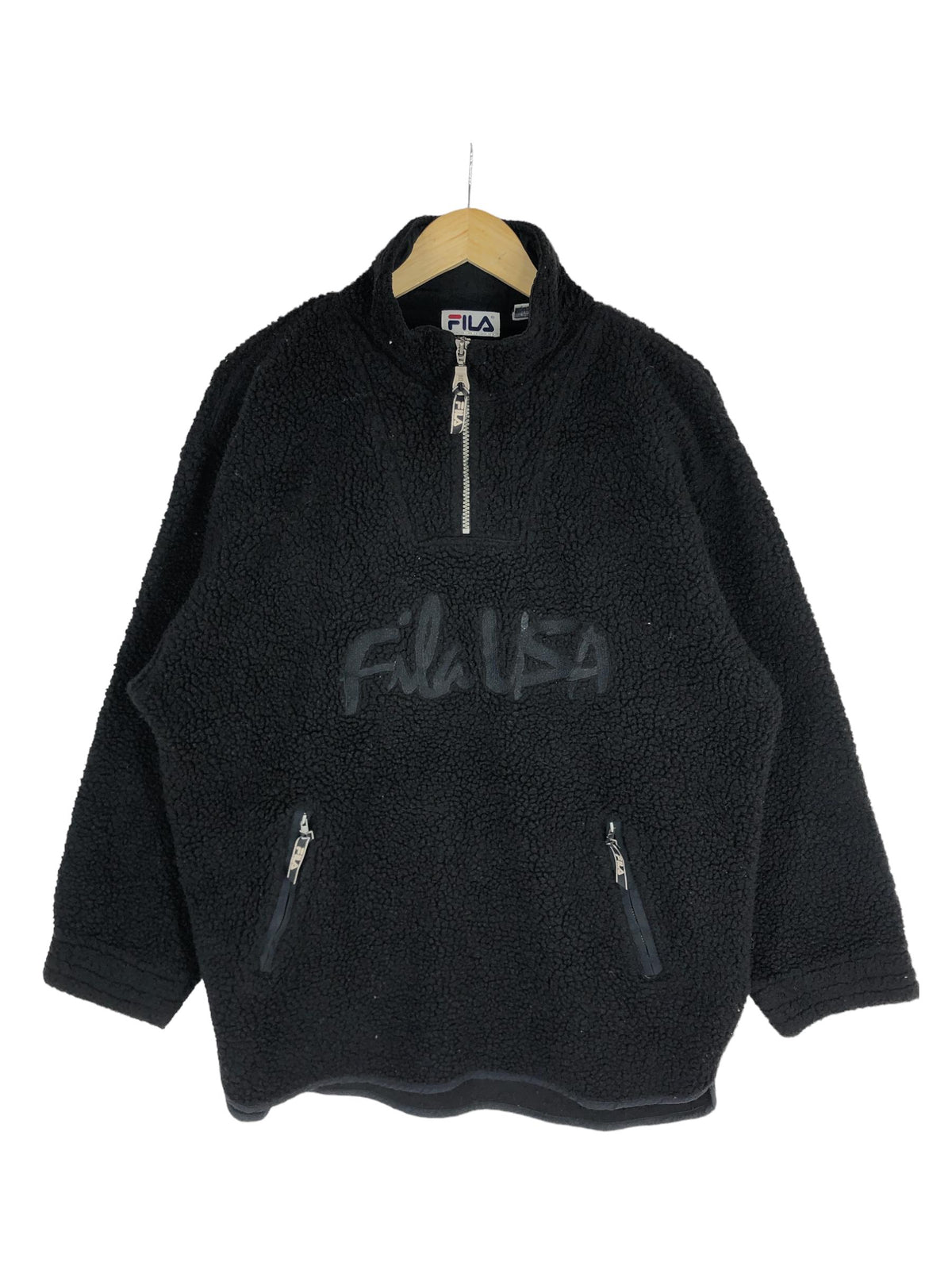 Vintage 90s Fila USA Half Zipper Fleece Jacket Fila Big Logo Sherpa Light Jacket Casual Style Fila Usa Fashion Style Sportwear Graphic Tee – Fan Favorite · Trending Graphic Apparel