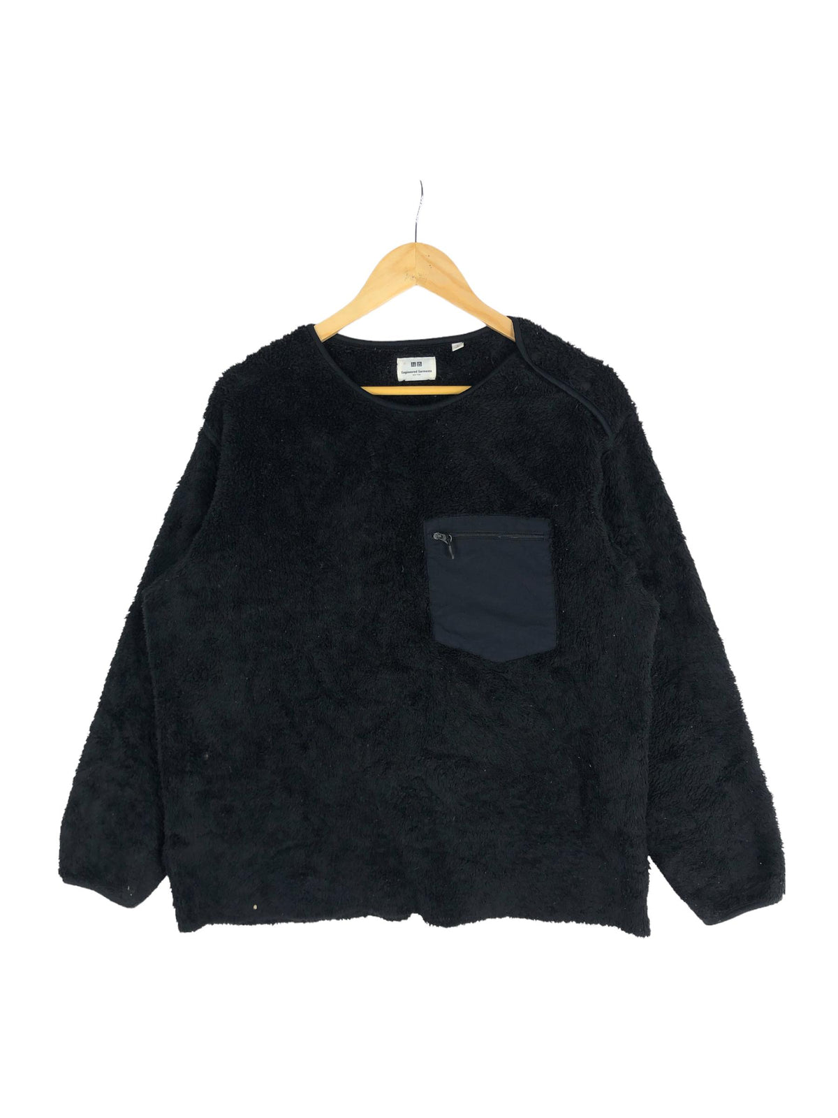 Engineered Garments New York Japanese Brand Sherpa Sweatshirt Jumper Menswear Style Casual Outfits Fashion Bombers windbreaker jacket Black Sweatshirt – Cozy Vibes · High-Quality Print