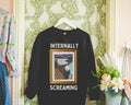Funny Art History Sweatshirt for Feminist or Democratic Socialist Who Loves the Scream by Edvard Munch Silly Kitschy Chronically Anxious Sweatshirt – Fan Favorite · High-Quality Print