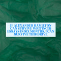 Cute American History Bumper Sticker for Social Studies Teacher or History Professor Alexander Hamilton US History History Buff Sticker Graphic Tee – Bold Style · Top Pick For Any Outfit