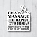Massage Therapist Sticker Massage Stickers Massage Therapist Gift Funny Spa Sticker Spa Gift Massage Therapy Gift Massage Decals Graphic Tee – Warm & Stylish · Perfect For Daily Wear