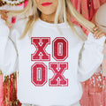 Faux Glitter XO XO Valentine39s Day Sweatshirt Womens Valentines Day Sweatshirt Retro Valentines Day Shirt Cute Valentines Shirt Sweatshirt – Everyday Comfort · High-Quality Print