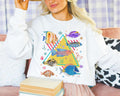 Funny Fishing Sweatshirt with Chaotic 90s Aesthetic Cute Nostalgic Ocean Animal Shirt Trip to Beach Colorful Maximalist Marine Biologist Sweatshirt – Everyday Comfort · Must-Have Style