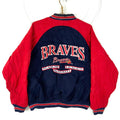 Vintage Atlanta Braves Logo Athletic Wool Bomber Jacket Medium Snap Button Mlb Graphic Tee – Fan Favorite · Must-Have Style