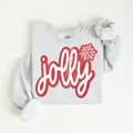 Christmas Sweatshirt Jolly Vibes Sweatshirt Funny Christmas Groovy Festive Holiday Shirts For Women Cute XMAS Gift Retro Christmas Sweatshirt – Bold Style · Perfect For Daily Wear
