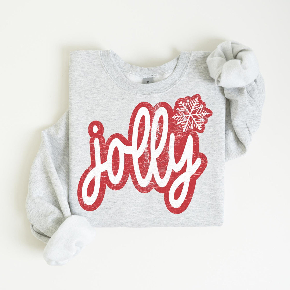 Christmas Sweatshirt Jolly Vibes Sweatshirt Funny Christmas Groovy Festive Holiday Shirts For Women Cute XMAS Gift Retro Christmas Sweatshirt – Bold Style · Perfect For Daily Wear