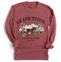 Grand Teton National Park Long Sleeve Tshirt Wyoming Moose Gift Tee Graphic Tee – Feel-Good Design · Must-Have Style