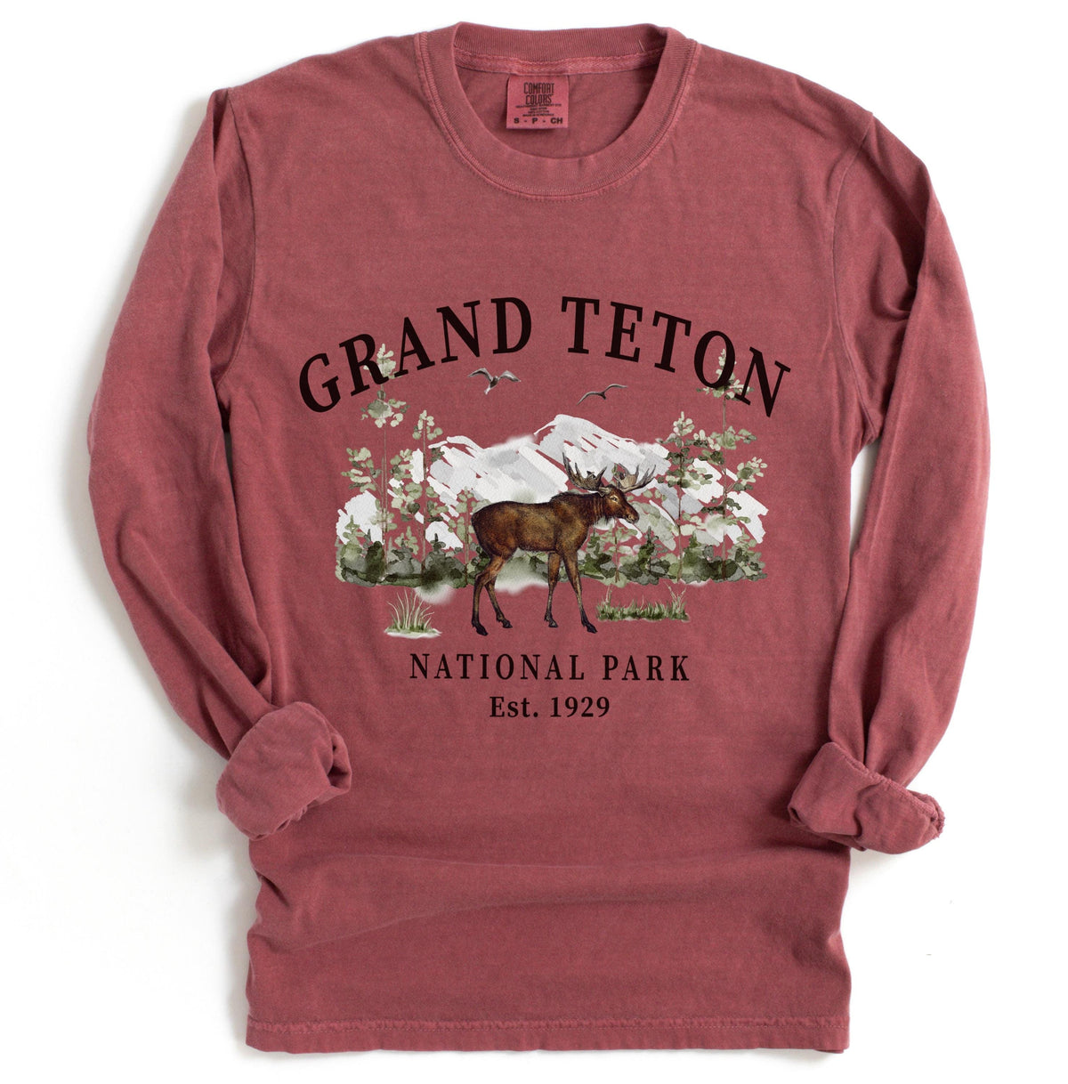 Grand Teton National Park Long Sleeve Tshirt Wyoming Moose Gift Tee Graphic Tee – Feel-Good Design · Must-Have Style