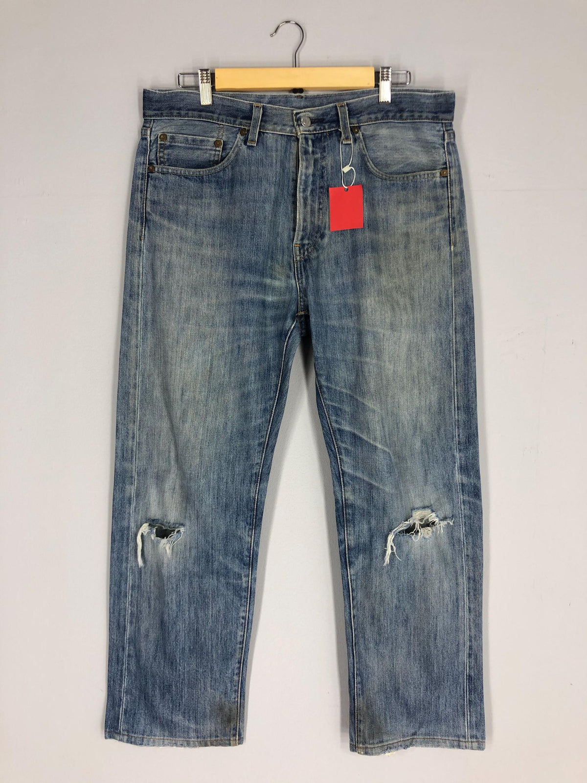 Size 35x38 Vintage Levi39s 505 Big E Light Blue Stone Washed Jeans Levis Denim Levi39s Blue Jean Levis Distressed Zipper Jean Levis Denim W35 Graphic Tee – Feel-Good Design · Must-Have Style