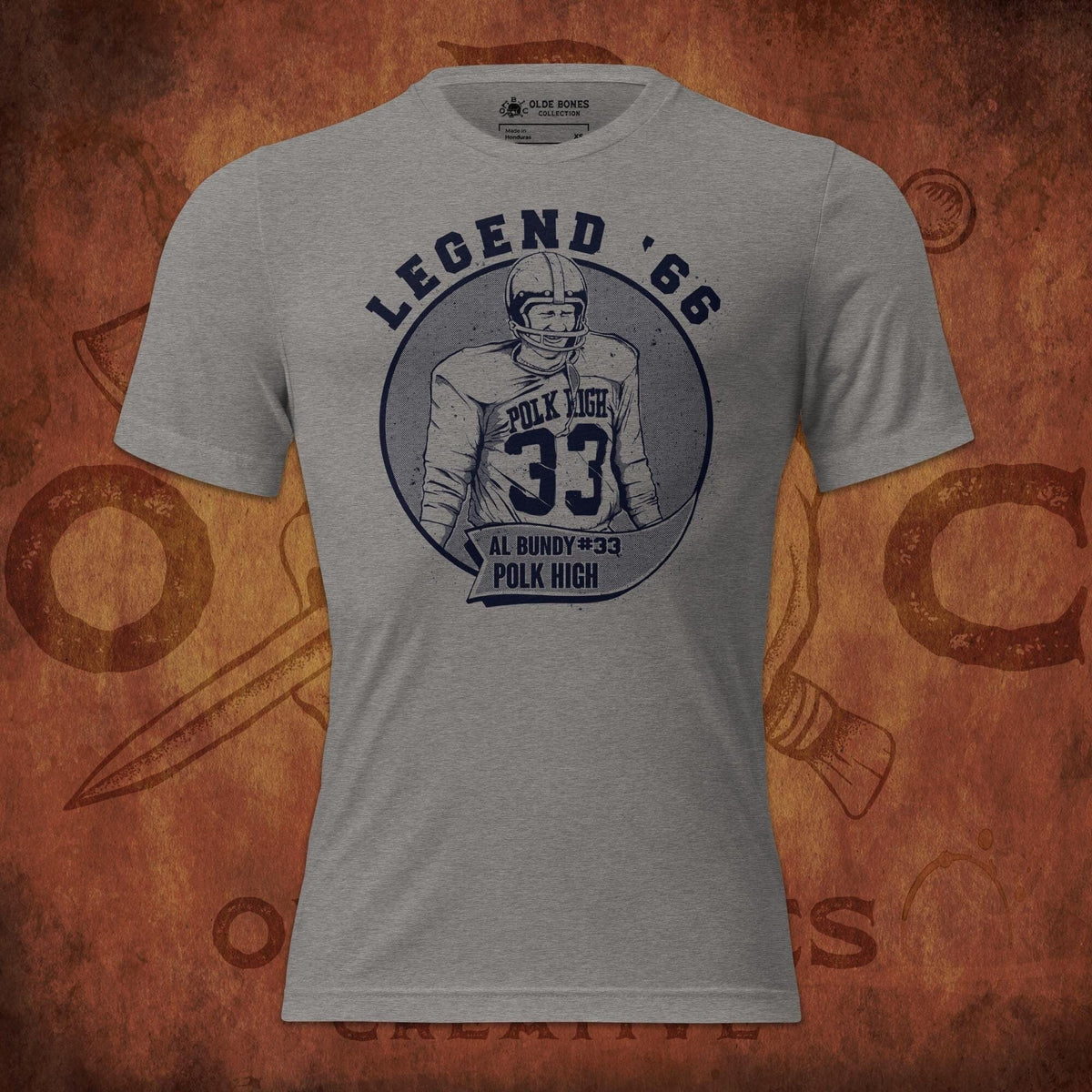 Vintage Sports Shirt Al Bundy Legend 3966 Bundy Married with Children Polk High 80s TV Shows Football Shirt Retro Shirts Graphic Tee – Easygoing Wear · Trending Graphic Apparel