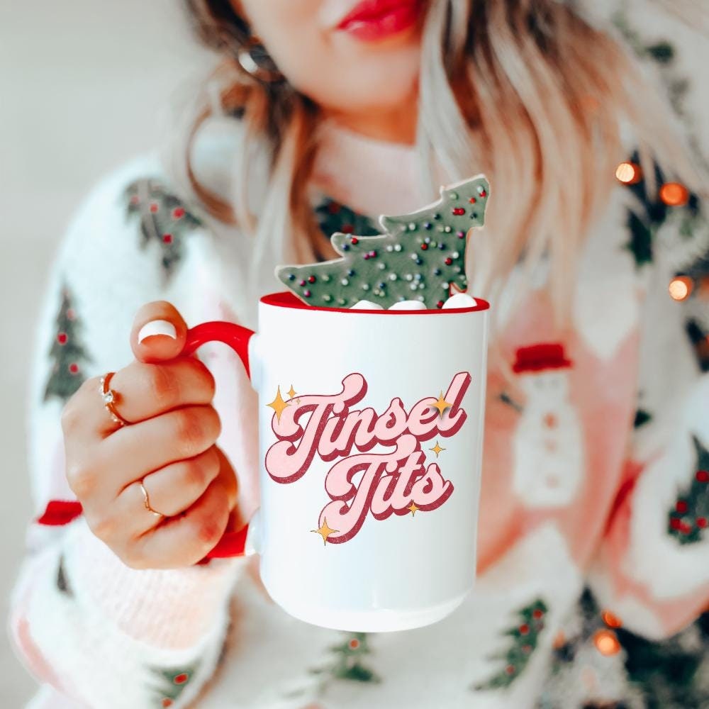 Tinsel Tits Coffee Mug Funny Christmas Mug Funny Coffee Mug Holiday Coffee Mug Christmas Gifts Roommate Gift Adult Gift Graphic Tee – Fan Favorite · Must-Have Style