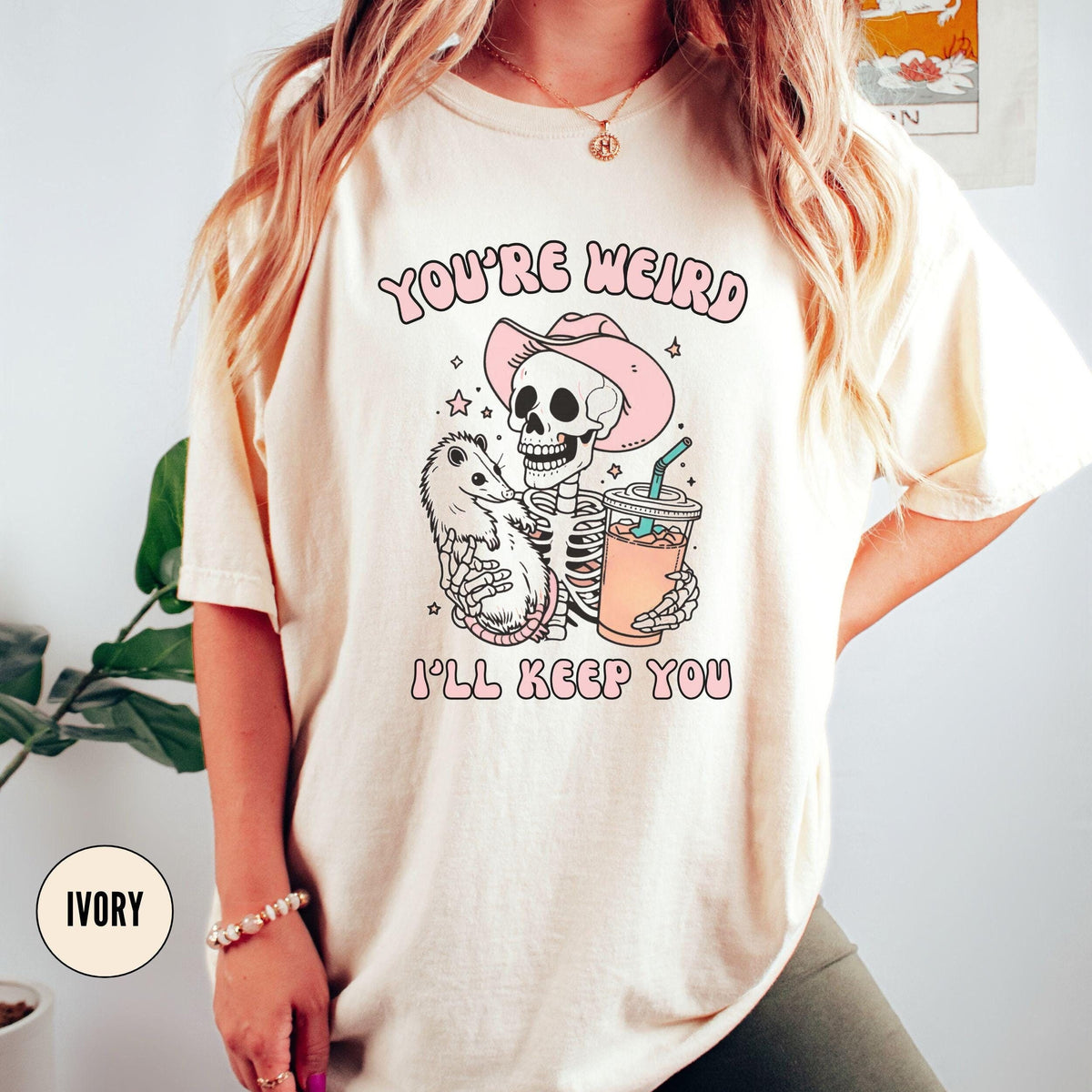 Youre Weird Ill Keep You Funny Opossum Shirt Sarcastic Skeleton Coffee TShirt Weirdcore Clothes Possum Lover Gift Opossum Meme Shirt Graphic Tee – Cozy Vibes · Must-Have Style