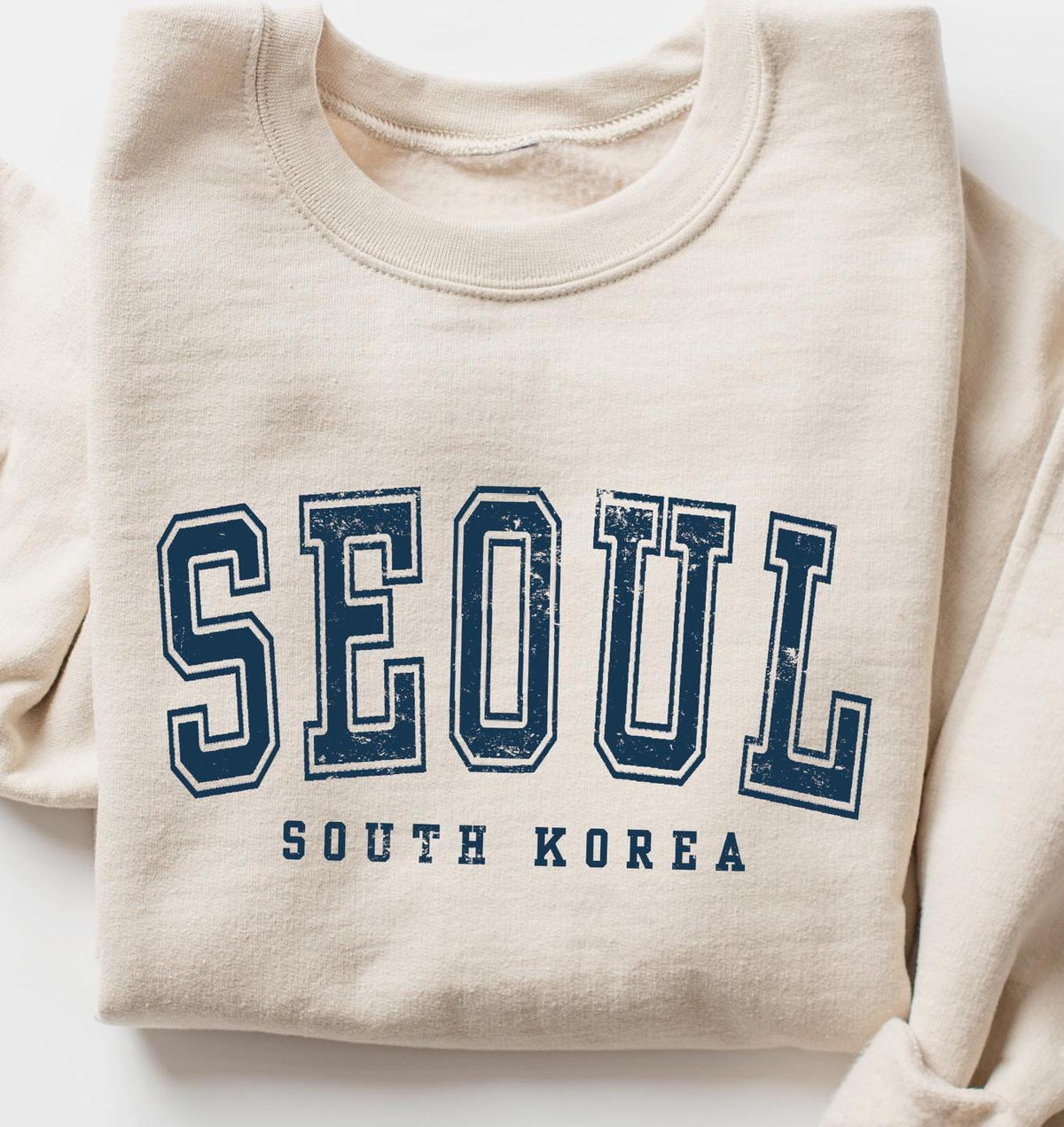 Seoul South Korea Crewneck Sweatshirt Gift Sweatshirt – Soft Feel · High-Quality Print