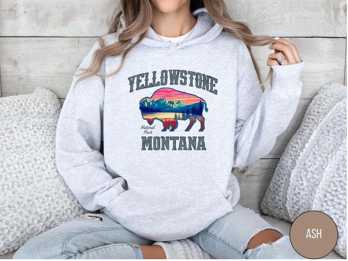 Yellowstone National Park Bison Hoodie Unisex Sweatshirt Outdoor Adventure Gift National Park Lover Apparel Wildlife Nature Shirt Hoodie – Premium Graphic · Top Pick For Any Outfit