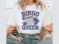 Bingo Queen Shirt Retro Bingo T Shirt Bingo Lover Funny Bingo Player T Shirt Bingo Vintage Shirt Gift for Bingo Game Lovers Bingo Squad Graphic Tee – Premium Graphic · Top Pick For Any Outfit