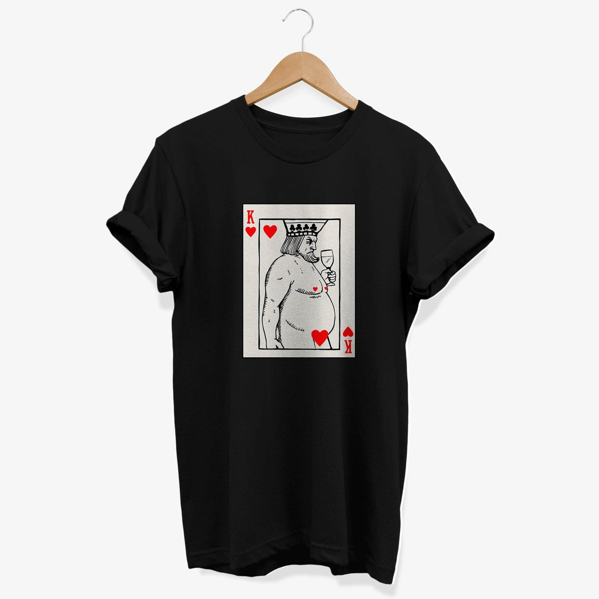 Funny King of Hearts Parody T shirt Drunk Card Graphic Tee Poker Player Gifts Graphic Tee – Bold Style · Trending Graphic Apparel