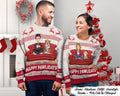 Happy Pawlidays Sweatshirt Ugly Christmas Sweater Personalized Dog And Cat Ugly Sweater Funny Christmas Gift For Pet Owners Pet Lovers Sweatshirt – Everyday Comfort · Great Gift For Fans