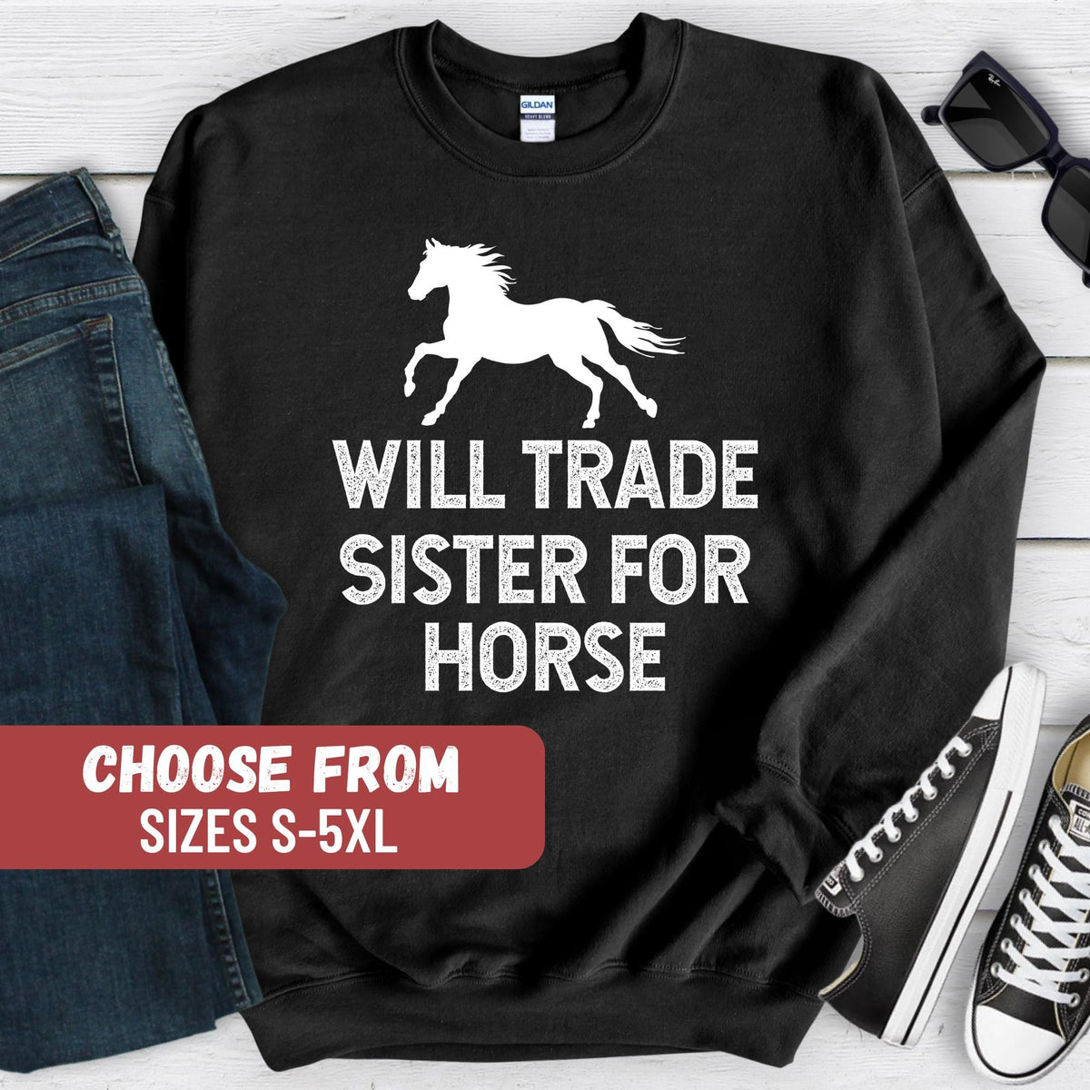 Funny Horse Sweatshirt Equestrian Shirt Equestrian Sweater Horse Riding Sweater Equestrian Gift Riding Sweater Horse Lover Gift Sweatshirt – Cozy Vibes · Top Pick For Any Outfit