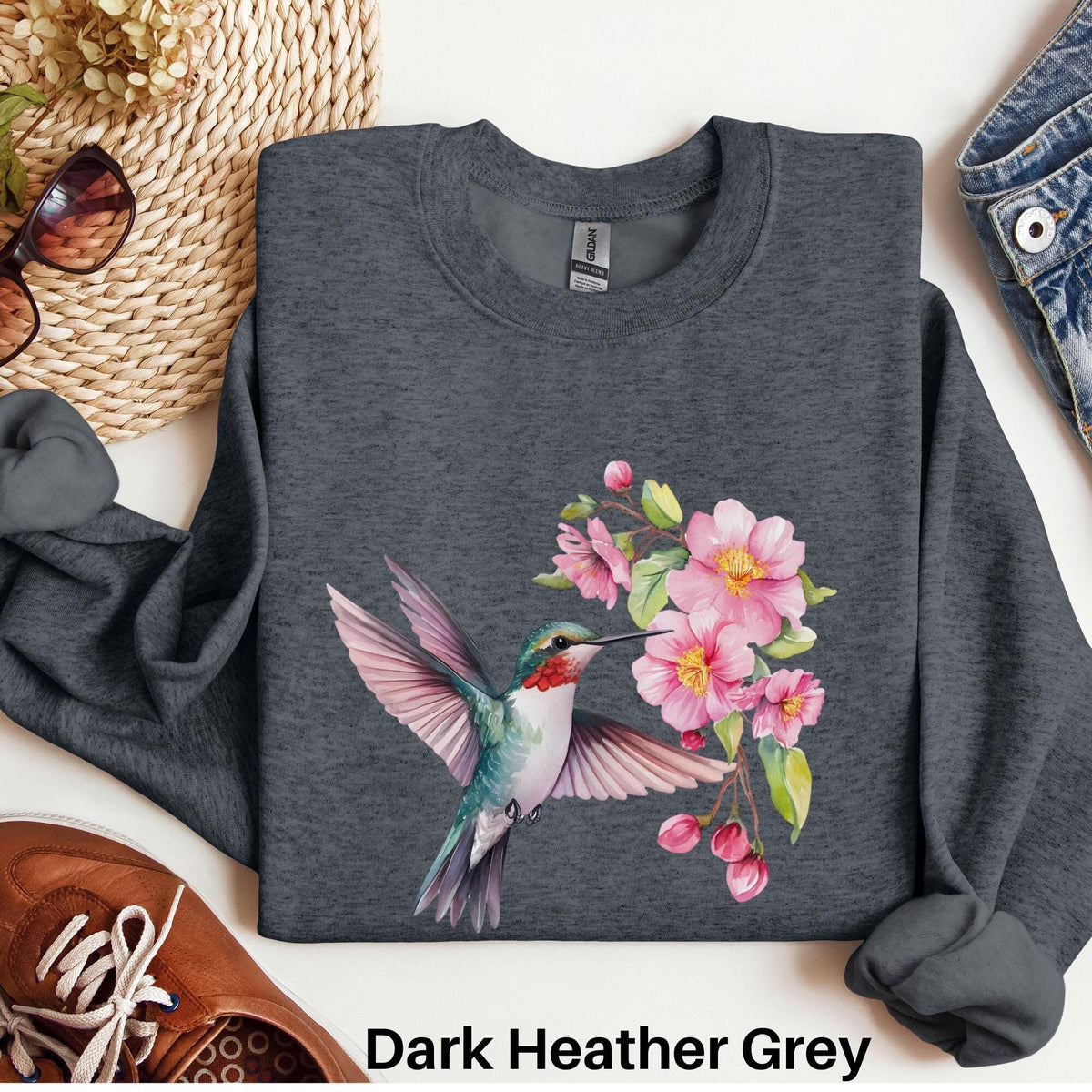 Hummingbird Sweatshirt Easily Distracted By Hummingbirds Sweater Bird Lover Gift Bird Watcher Gift Hummingbird Gift Bird Sweater Sweatshirt – Bold Style · Great Gift For Fans