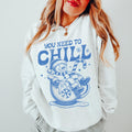 Chill Out Sweatshirt Cute Snowman Sweatshirt Christmas Sweatshirt for Women Cute Winter Sweater Christmas Xmas Sweatshirt Sweatshirt – Aesthetic Look · High-Quality Print